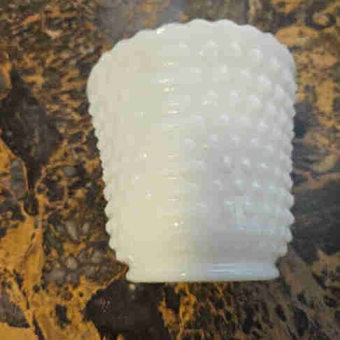 Vintage Anchor Hocking Hobnail Milk Glass Planter