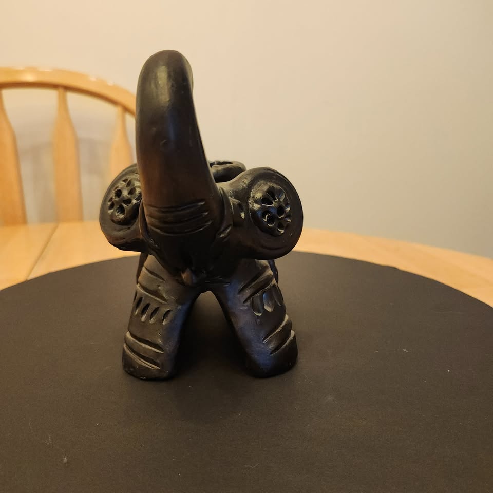 Black Elephant Candle Holder - photo 2