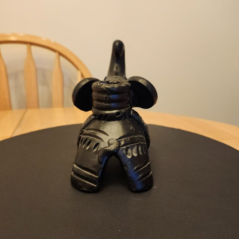 Black Elephant Candle Holder - photo 4