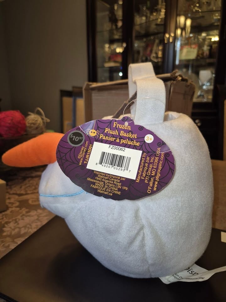 Disney Frozen Olaf Easter or Halloween Plush Basket - Brand New - photo 2