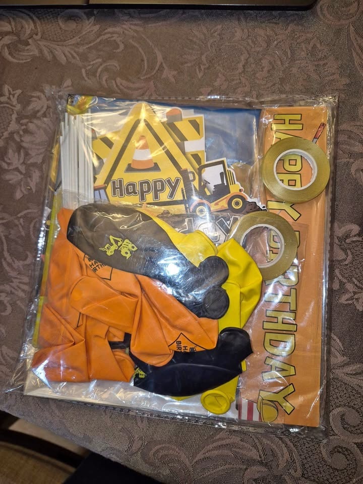 Construction Birthday Decor kit - brand new