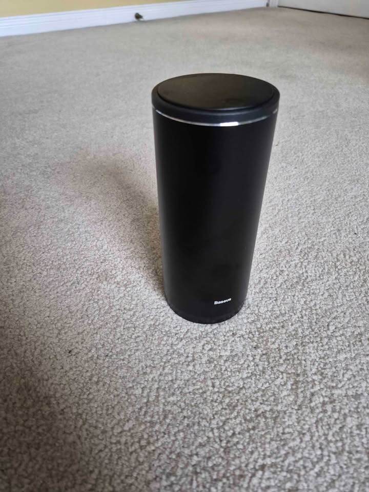 Premium Aluminum Car Trash Can (Fits in Cup Holder) - Sleek Blac - photo 3