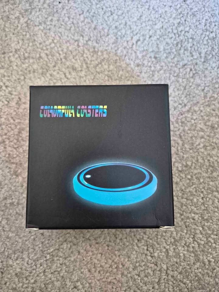 LED Car Cup Holder Coasters (RGB Custom Logos)