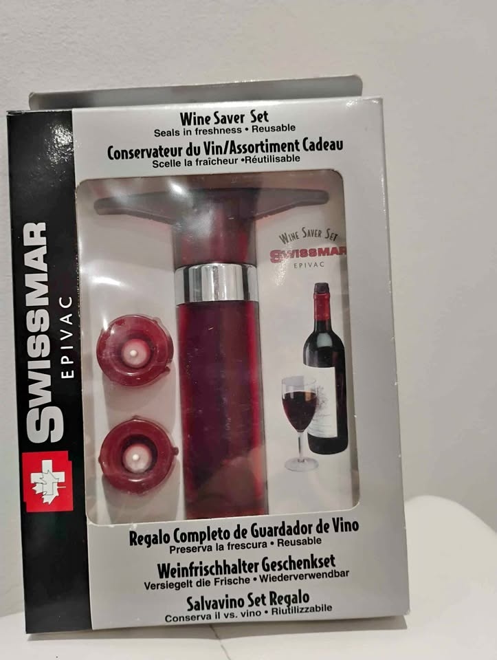 Swissmar Epivac Wine Saver Vacuum Pump Grape