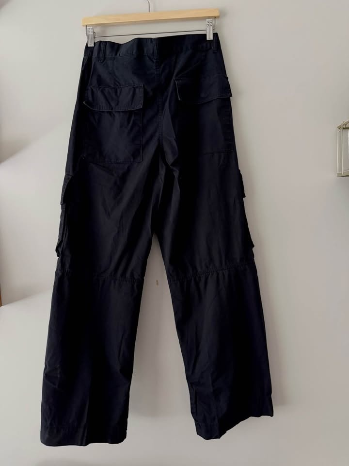 Monki Black Cargo Pants - Size 38 (Medium) - photo 3