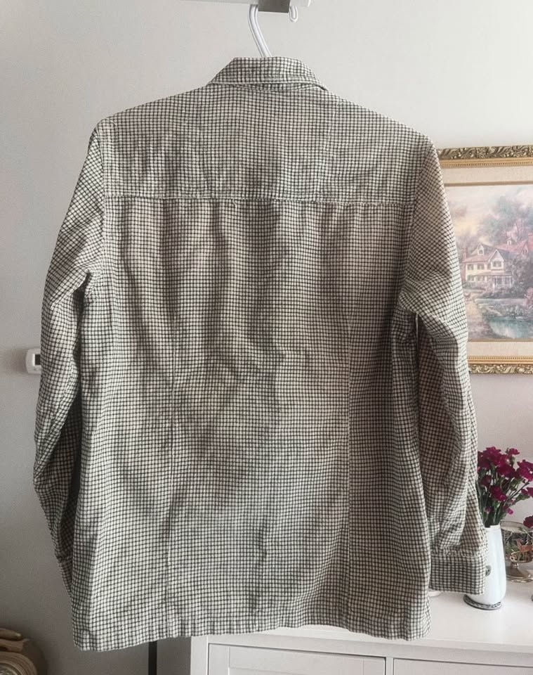 Plaid Zip Up Shirt/Jacket - Size M - photo 3
