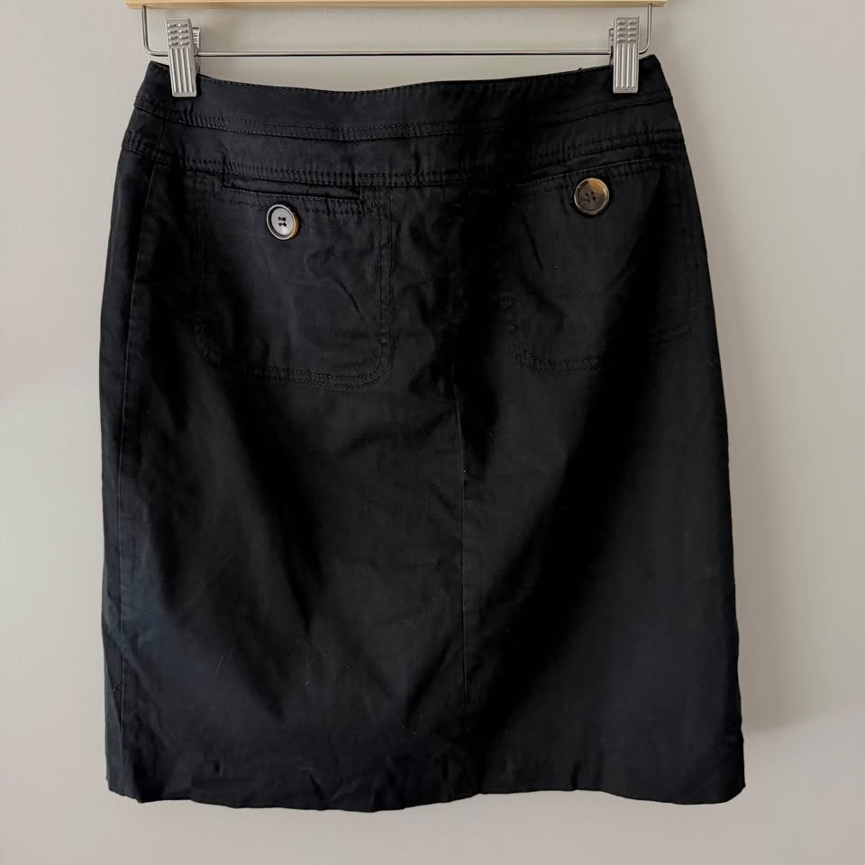 Vintage Black Bianca Nygard Skirt with Cute Buttons - Size 8 - photo 2