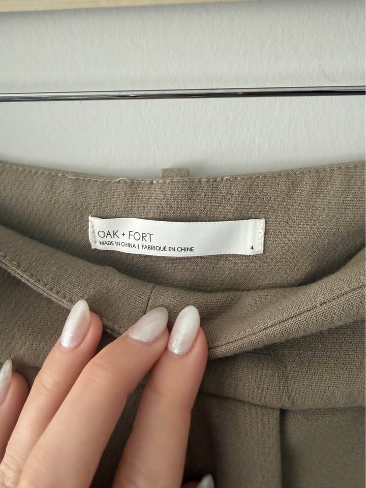 OAK + Fort Taupe Trousers Size 4 - photo 4