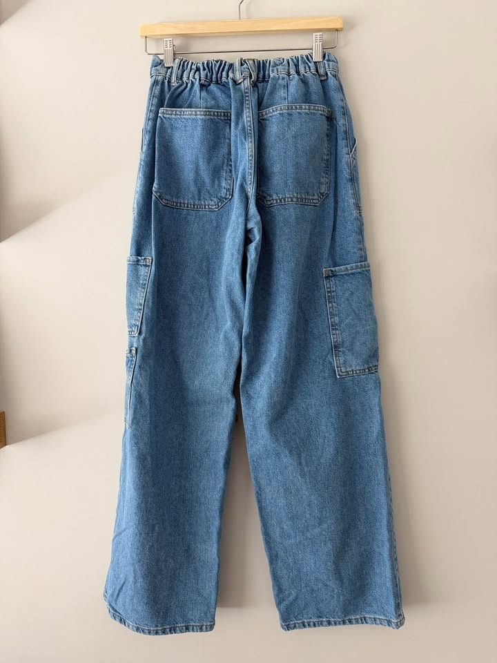 100% Cotton Berschka Cargo Jeans - Size Medium (Waist 28) - photo 3