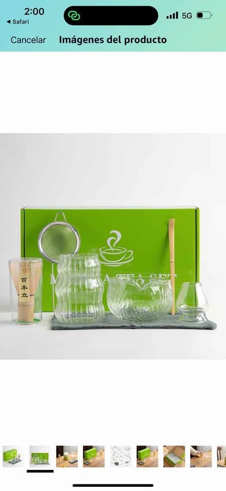 7 Piece Matcha Tea Set with Whisk, Holder, Strainer, Spoon - photo 2