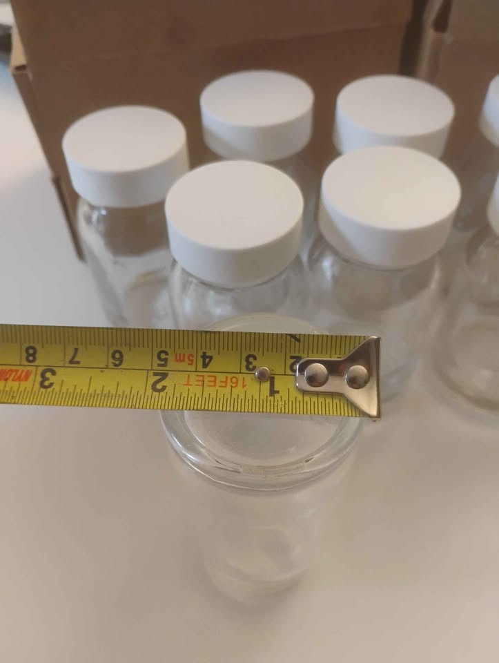 12 Glass Shot Bottles w/White Lids - photo 4