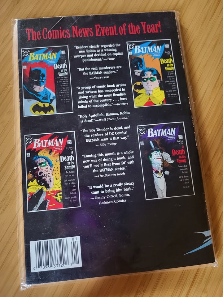 Batman: A Death in the Family TPB 1st Print 1988 - photo 2