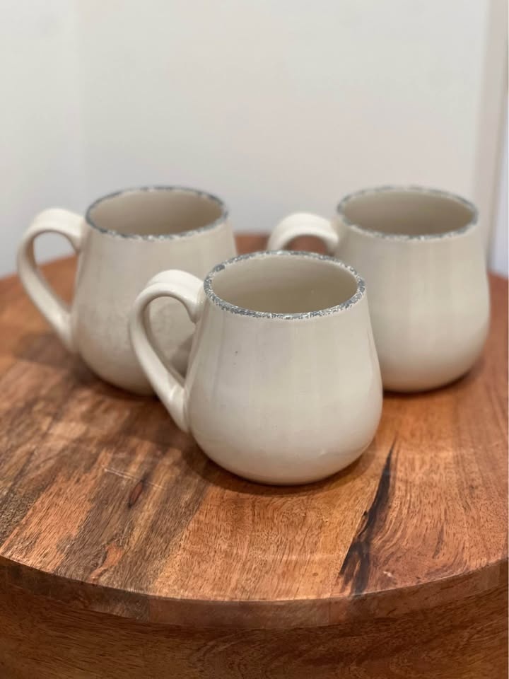 Home & Garden Party "Apple" Stoneware Mugs Set of 3 - photo 4