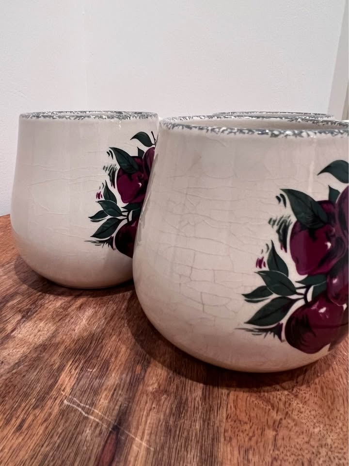 Home & Garden Party "Apple" Stoneware Mugs Set of 3 - photo 5