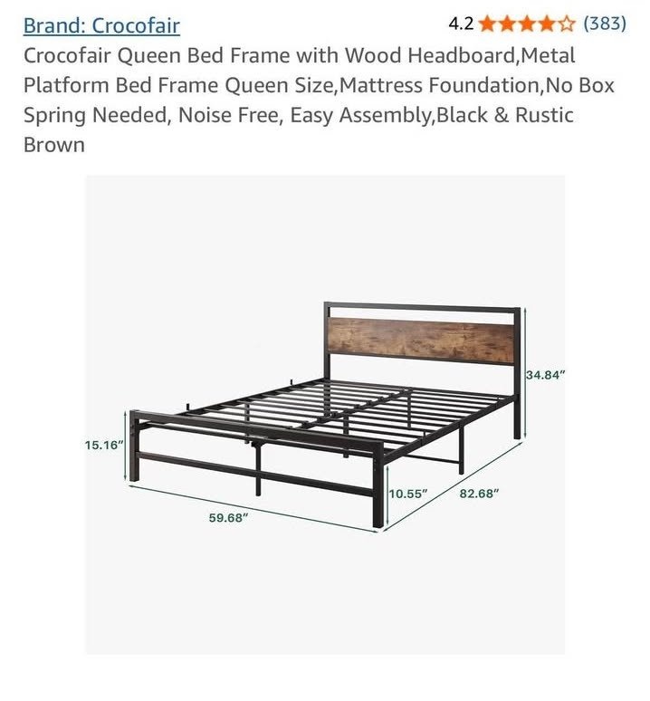 Queen Sized Bed Frame - photo 2