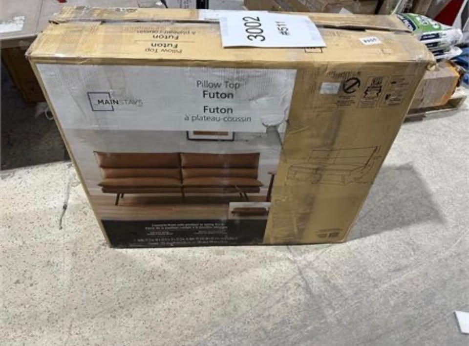 Modern Faux Leather Sofa Bed/Futon— Brand New - photo 4