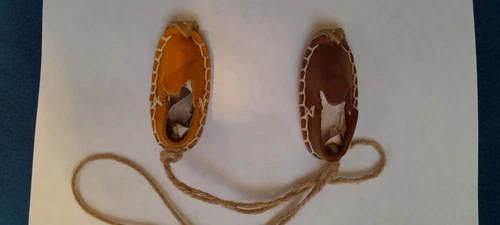 Tiny Soft Leather Handmade Shoes Souvenir