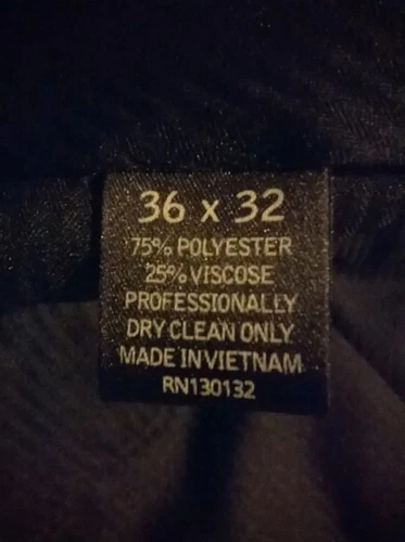 Men's Pierre Cardin Pinstripe Trousers - Waist 36" Inseam 32" - photo 3
