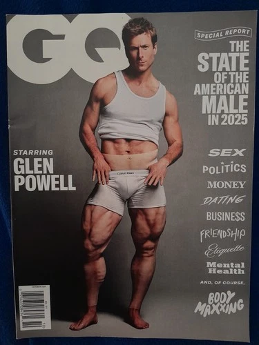 GQ US Edition Magazine Oct 2025 GLEN POWELL