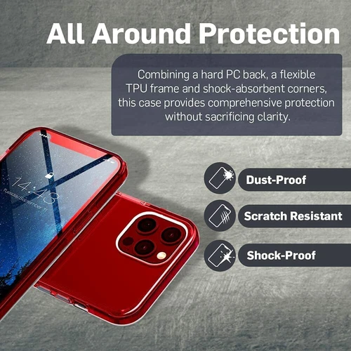 iPhone 13 Pro Clear Case & 2 Screen Protectors - photo 4