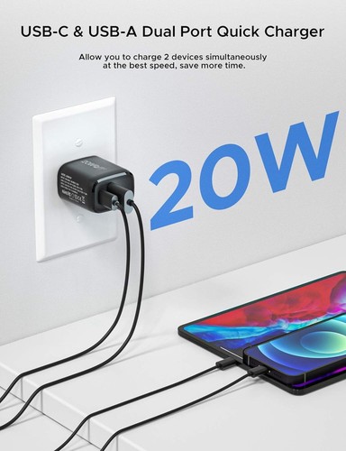 Fast Charger Block, USB C Charger Power Adapter, Quick Charger-T - photo 5