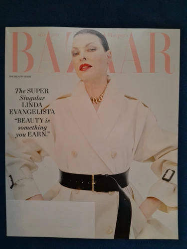 Harper's Bazaar Magazine May 2025 Linda Evangelista Cover