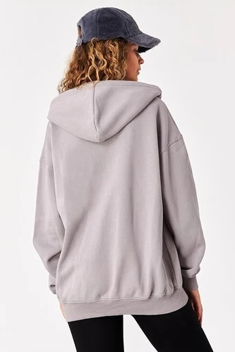 Y2K Zip-Up Hoodie Women Double-Layer Drawstring Hoodie - photo 5