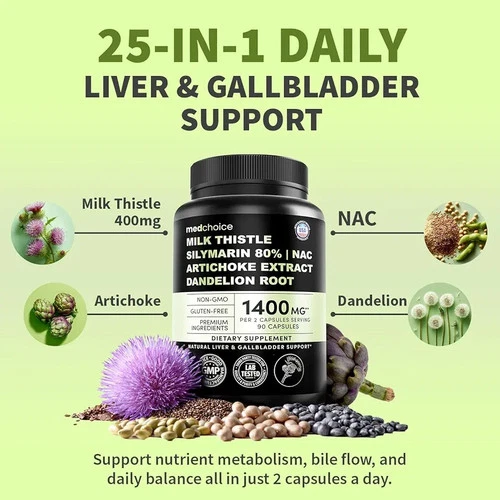 Milk Thistle Supplement w/ NAC, Artichoke & Dandelion - photo 2