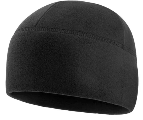 Black Tactical Fleece Beanie Warm Winter Hat Unisex One Size