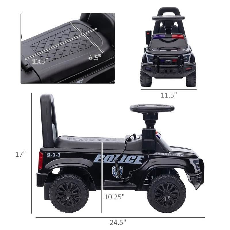 Kids Push Ride On Car, Police Truck Style #2047 - photo 3