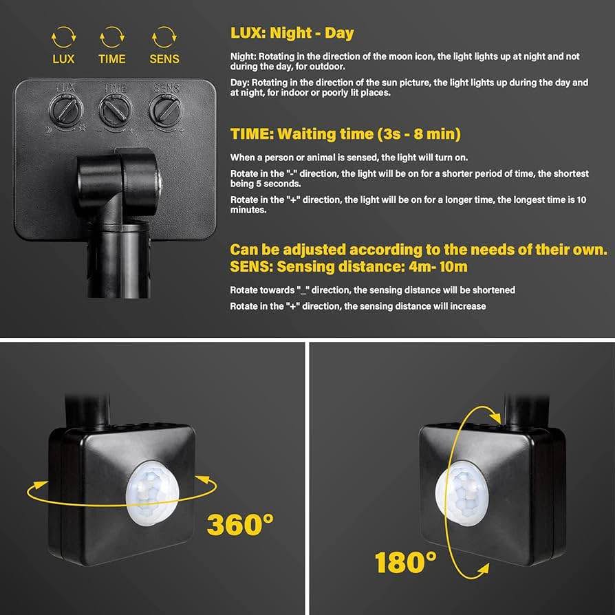 20W Motion Sensor Light Outdoor 2000LM Super Bright LED - photo 5