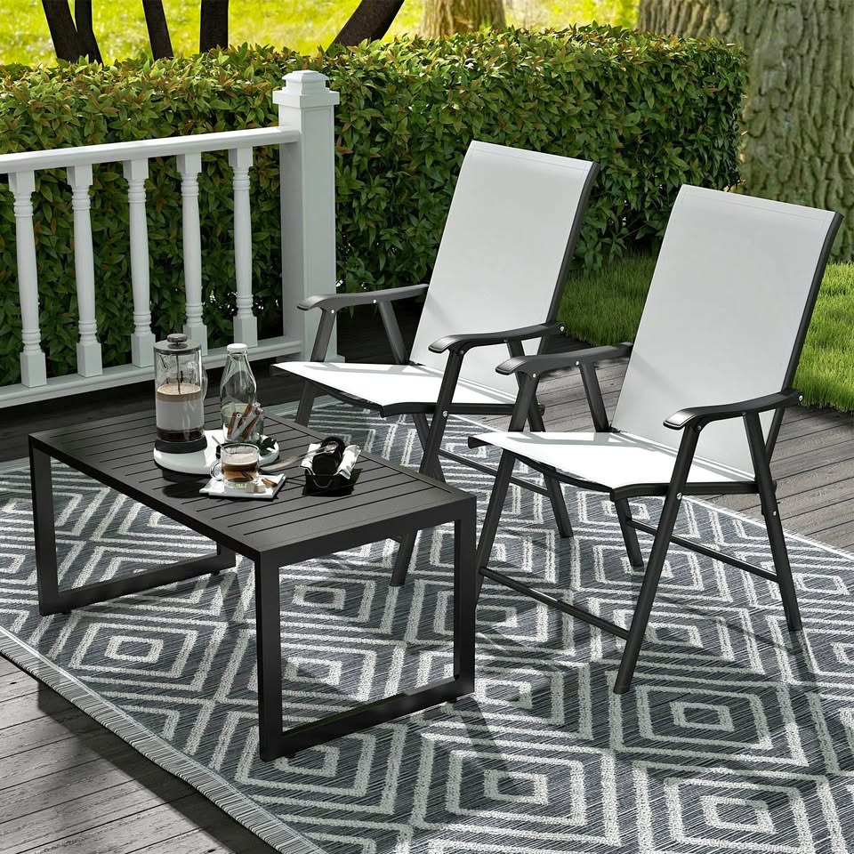 Coffee Table with Slatted Tabletop, Black #2168