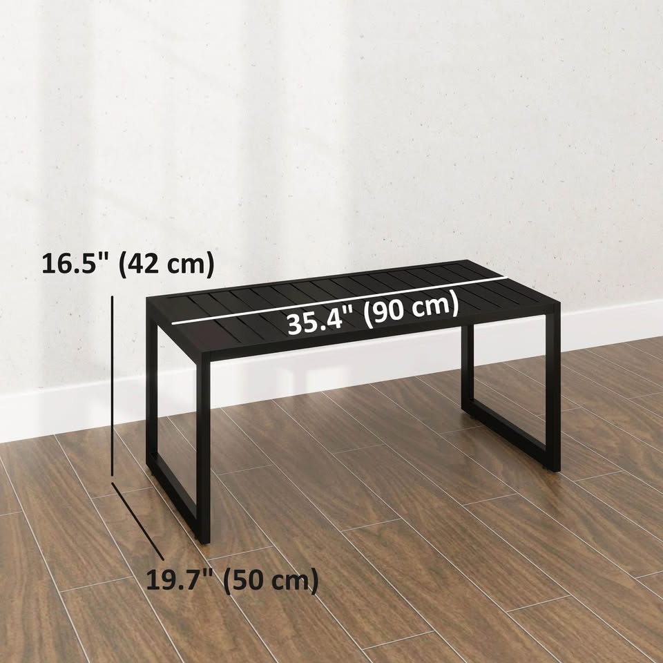 Coffee Table with Slatted Tabletop, Black #2168 - photo 4
