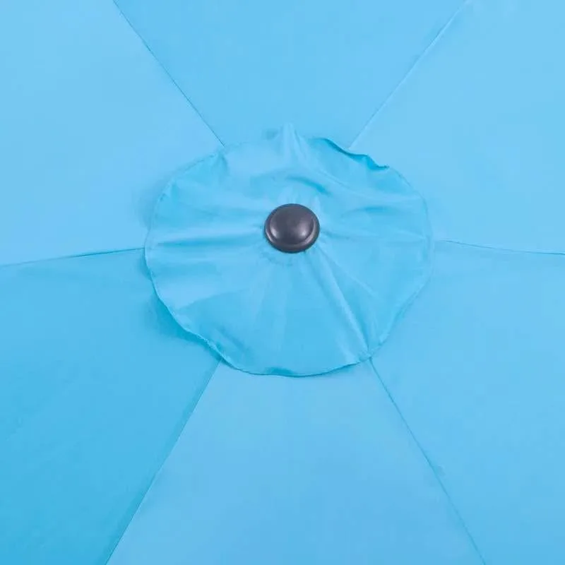 8.5' Round Aluminum Patio Umbrella Garden Parasol image indicator(9)