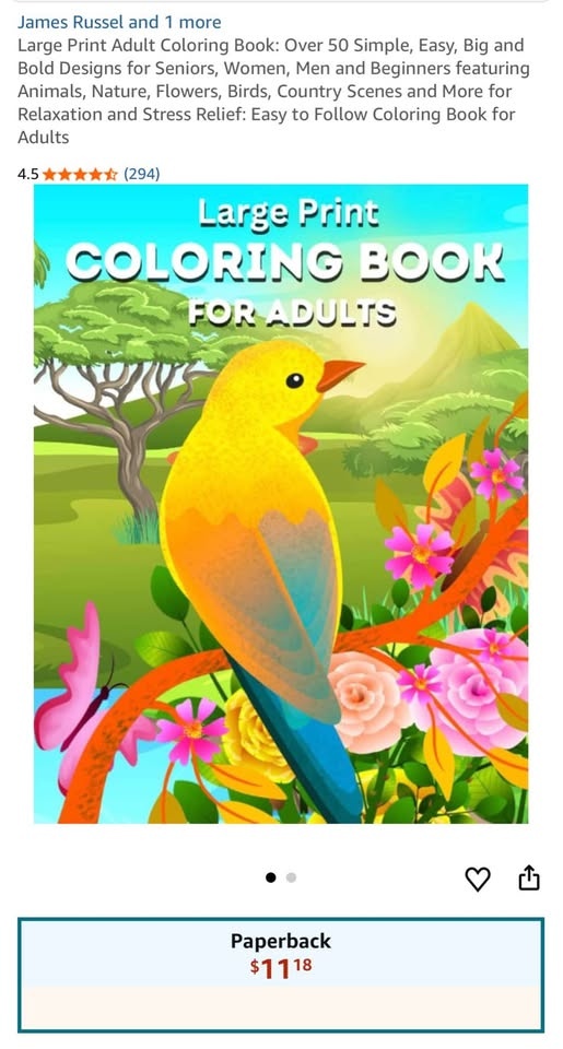 Large Print Adult Coloring Book - photo 3