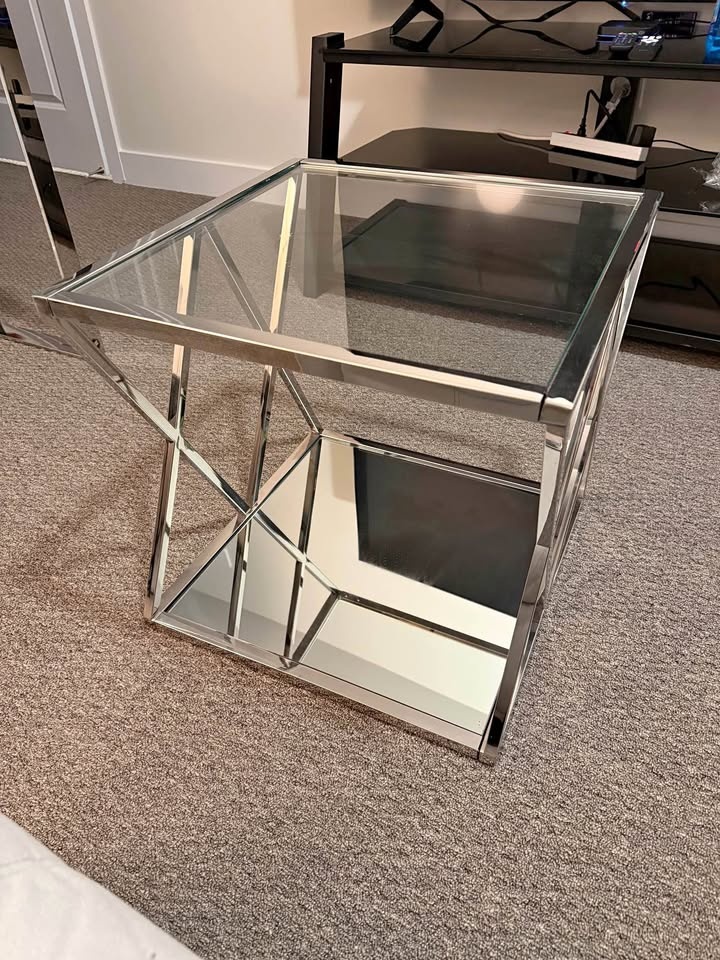 Mirror End Table