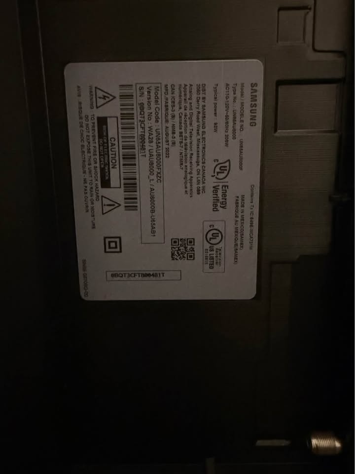 Samsung 65” AU8000 Crystal UHD 4K Smart TV – Slim Design - photo 3