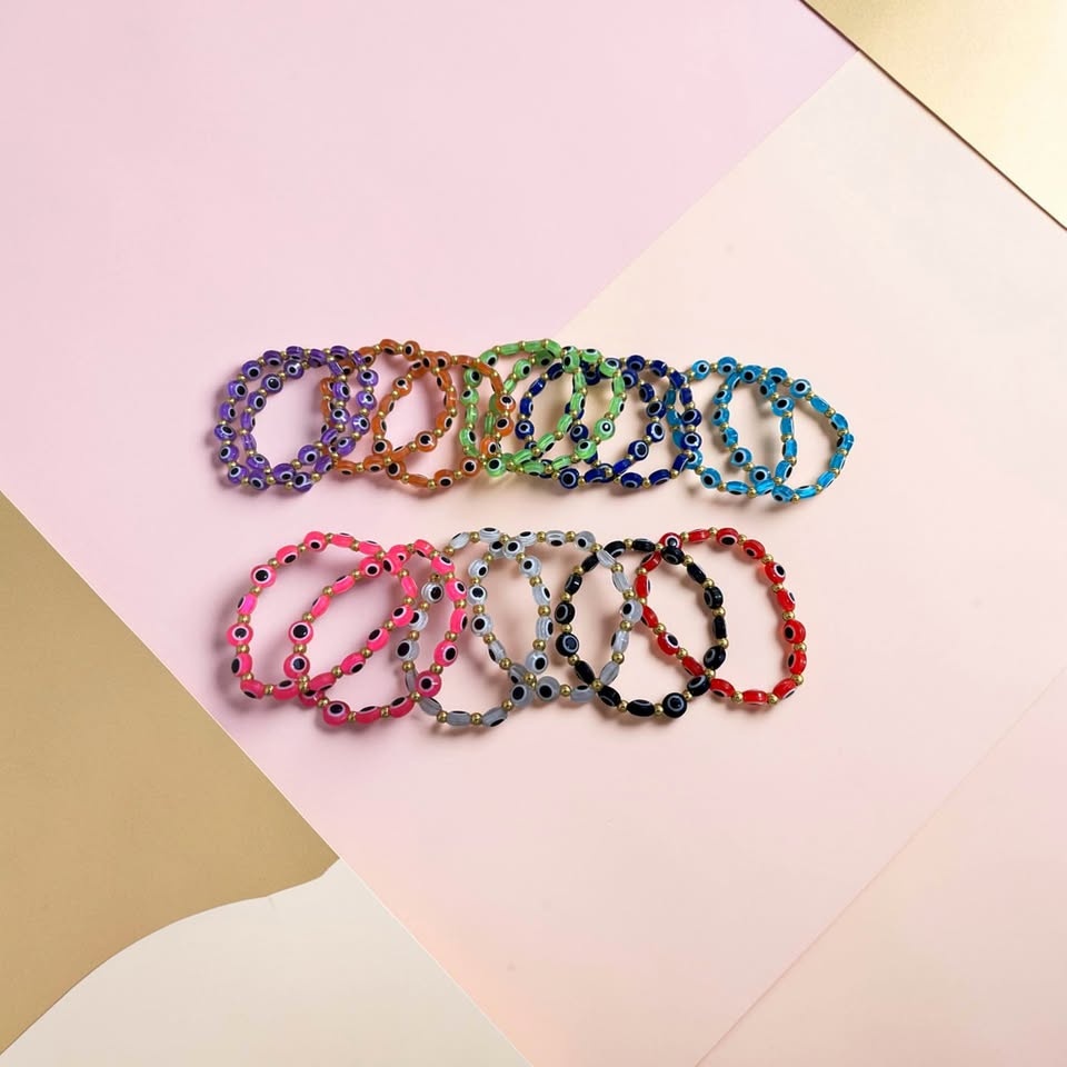 2 Luxe Evil Eye Protection Bracelets - Signature Colours