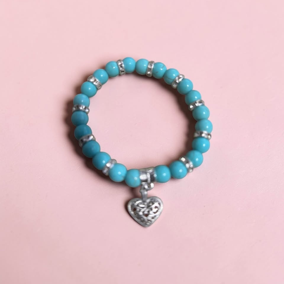 Turquoise Tranquility Heart Bracelet Set - photo 4