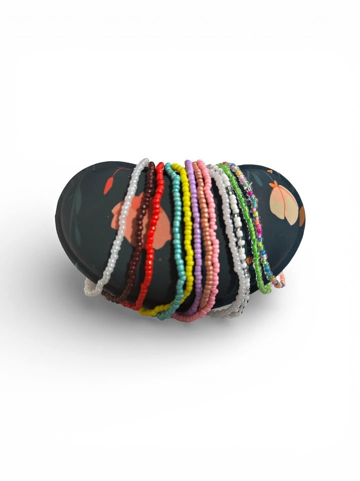 Boho Anklets - Soft Beaded Elegance
