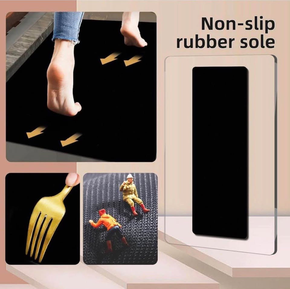Black Diatomaceous Earth Bath Mat - Quick Dry - photo 5