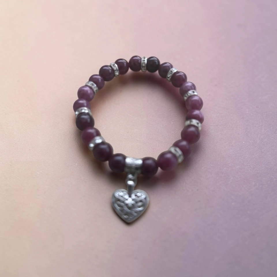 Garnet Filigree Heart Elegance Bracelet - photo 2