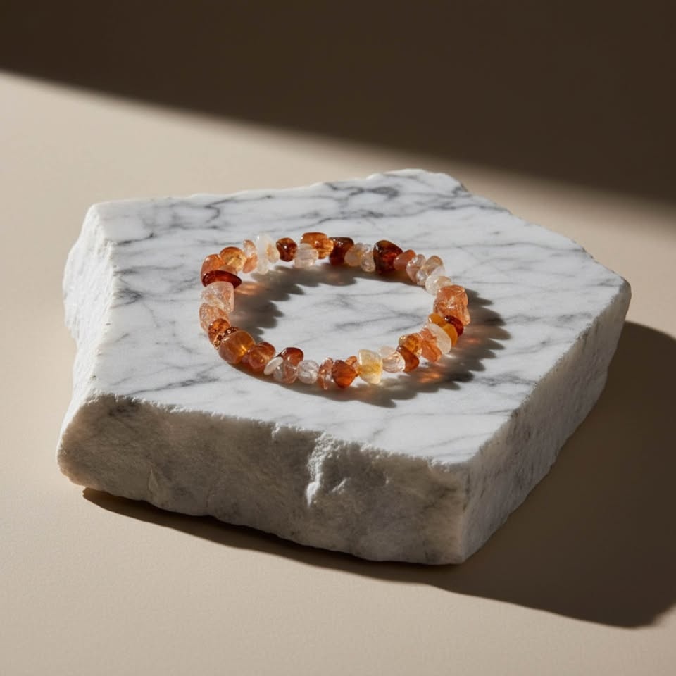 Carnelian Chip Bracelet – Natural Energy & Warm Vibrance - photo 2