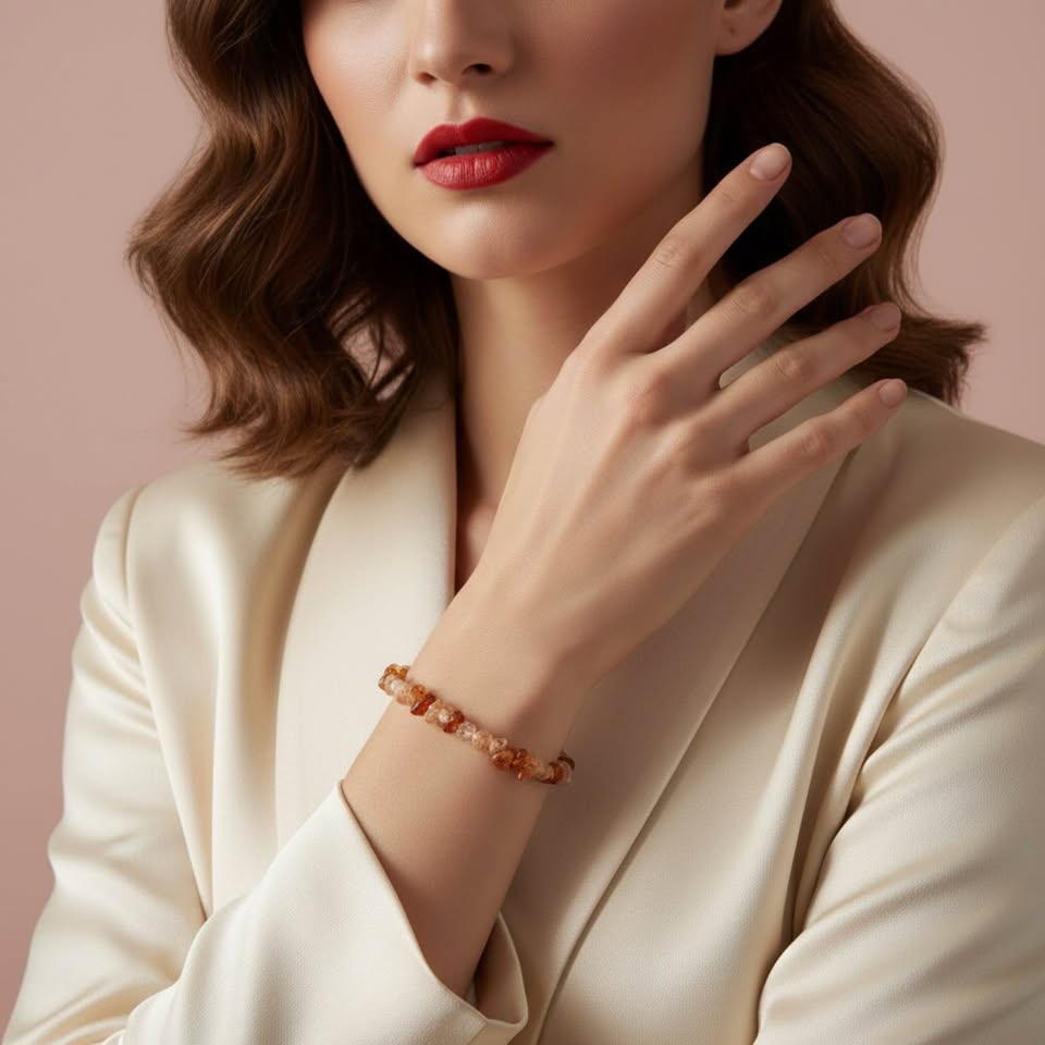 Carnelian Chip Bracelet – Natural Energy & Warm Vibrance - photo 3