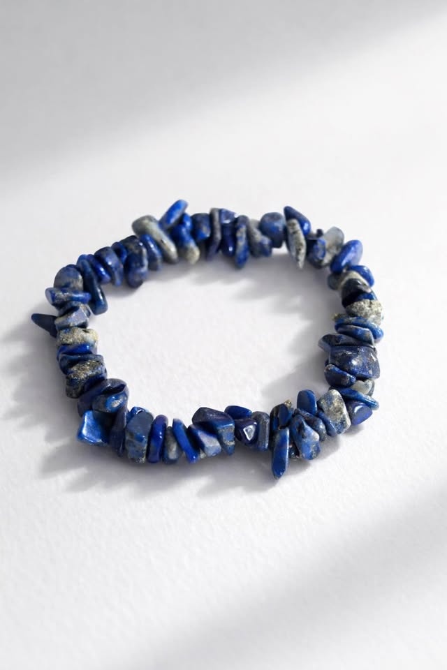 Lapis Lazuli Chip Bracelet – Wisdom & Deep Calm