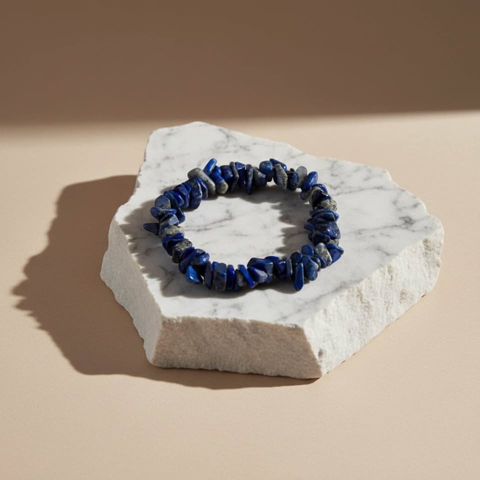 Lapis Lazuli Chip Bracelet – Wisdom & Deep Calm - photo 2