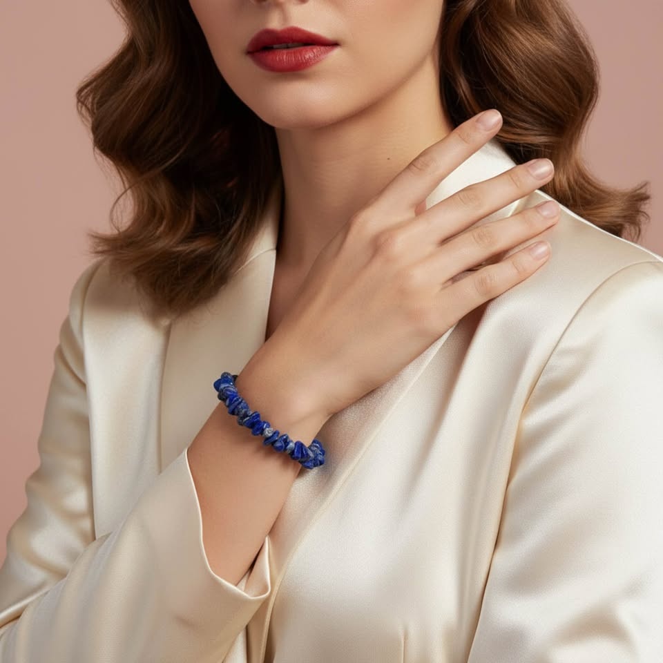 Lapis Lazuli Chip Bracelet – Wisdom & Deep Calm - photo 3