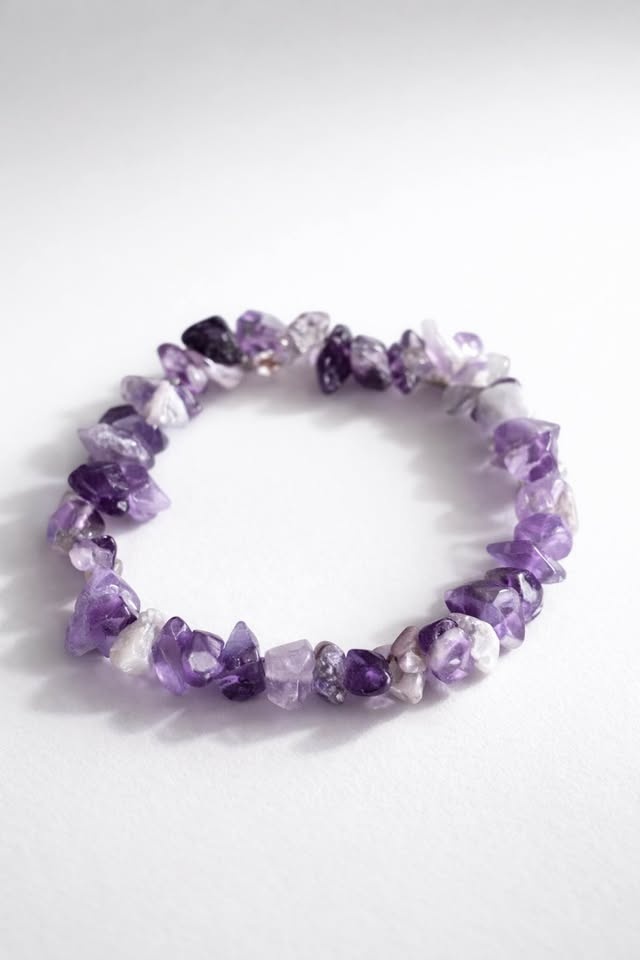 Amethyst Chip Bracelet – Calm, Balance & Spiritual Clarity