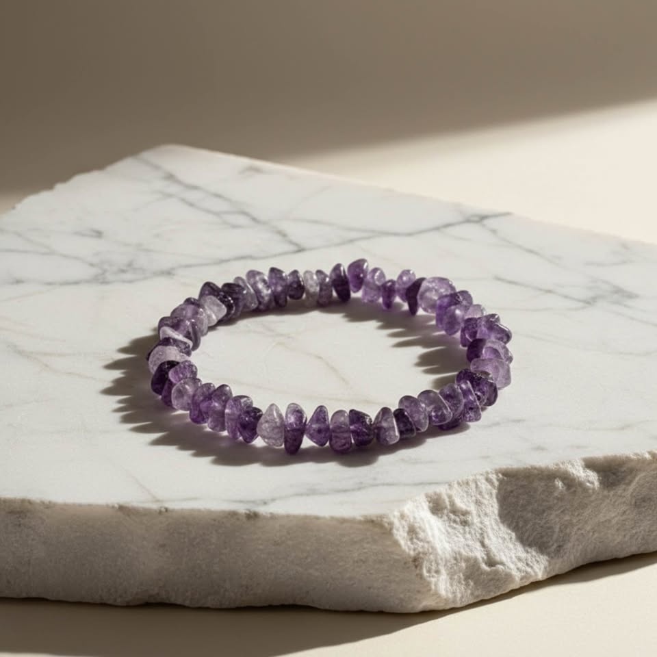 Amethyst Chip Bracelet – Calm, Balance & Spiritual Clarity - photo 2