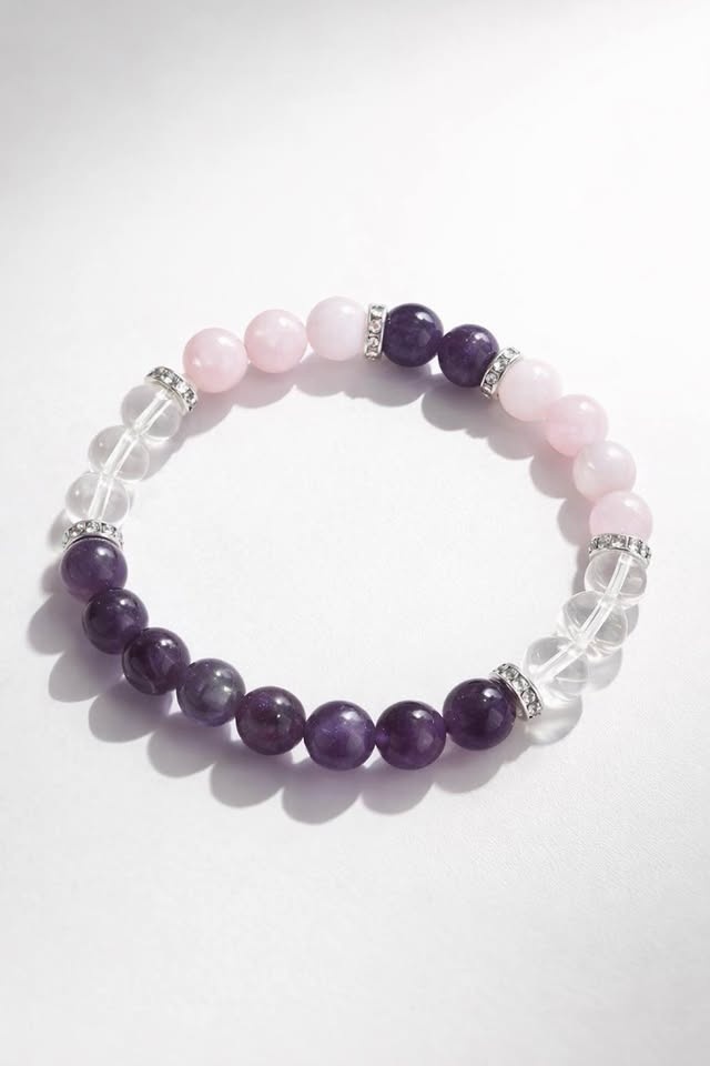 Purple Harmony Gemstone Bracelet – Love, Calm & Gentle Energy